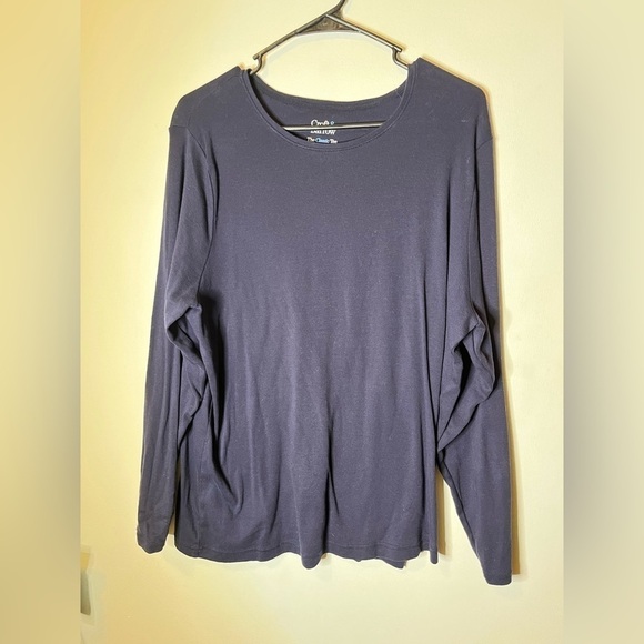Navy long sleeve top 1X - Picture 1 of 2